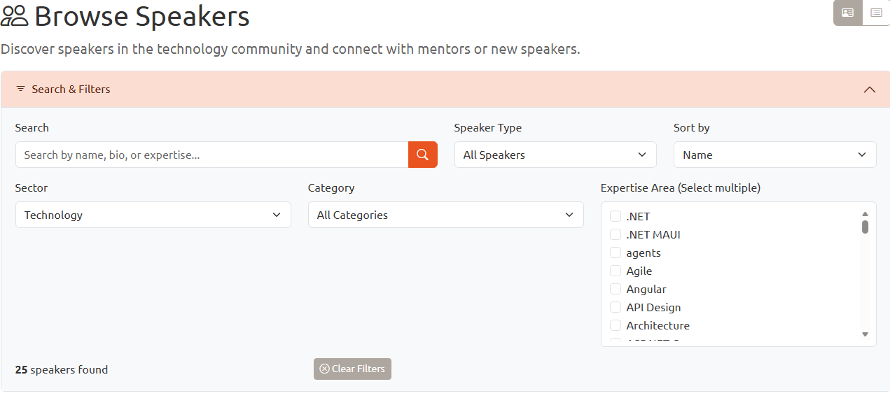 MoreSpeakers.com Browse Speakers