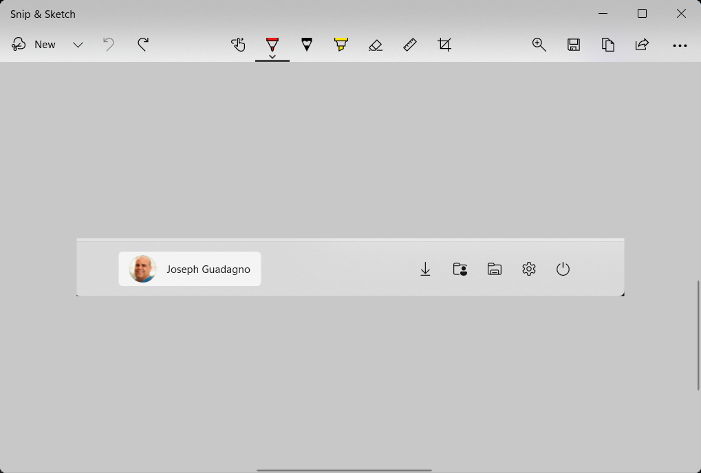 Windows 11 - Snip & Sketch