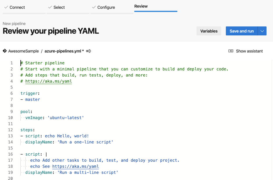 Build and Sign - Create Pipeline Wizard - Review