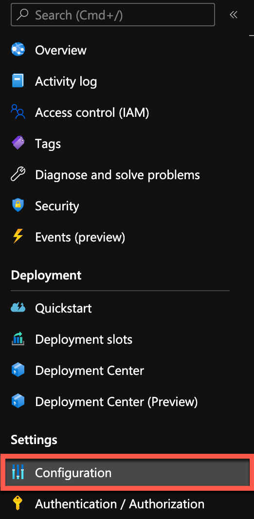 Configuration Setting