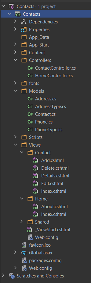 Sample Solution Explorer