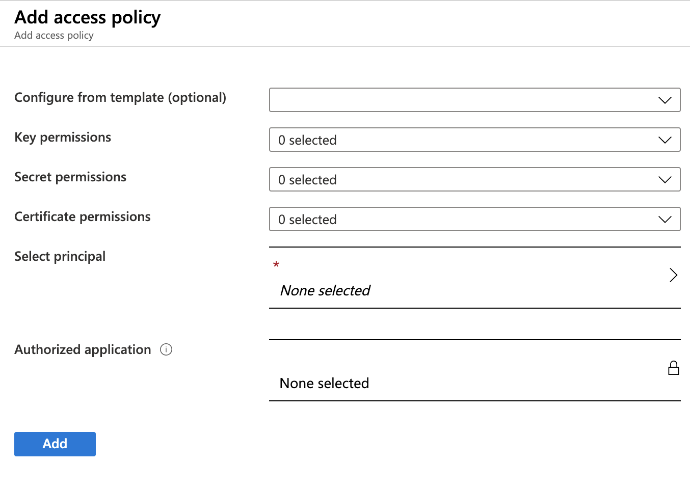 Pipeline - Add Access Policy