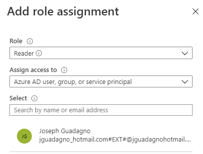 Azure Key Vault - Add Role Assignment