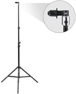 Fovitec - 7 foot 6 inch Clip Stand Kit for Photo & Video Pop-Out Backdrops & Reflectors