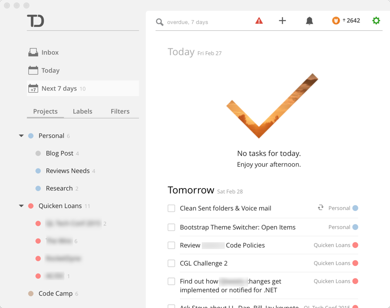 Todoist Interface