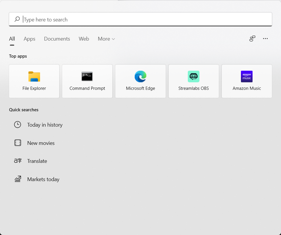 Windows 11 - Windows Search