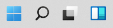 Windows 11 - Task Bar - Special Icons